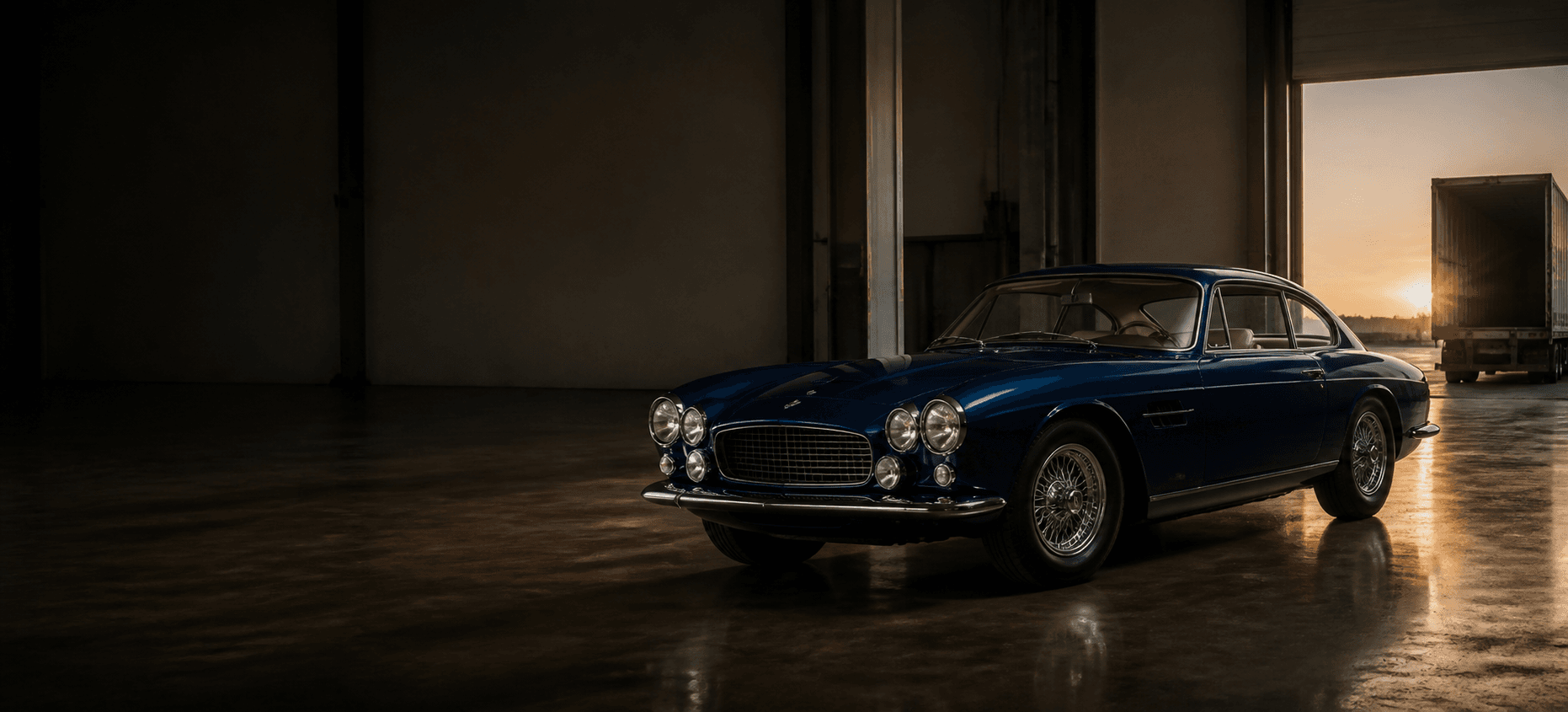 Collector grand touring car prepared for transatlantic sourcing